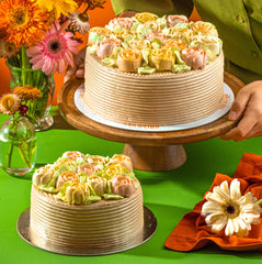 Mocha Chiffon Cake with French Buttercream