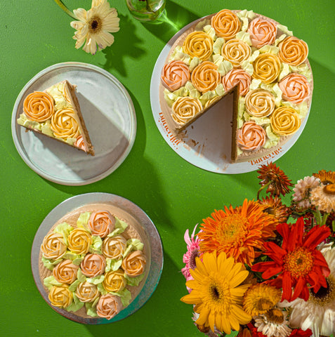 Mocha Chiffon Cake with French Buttercream