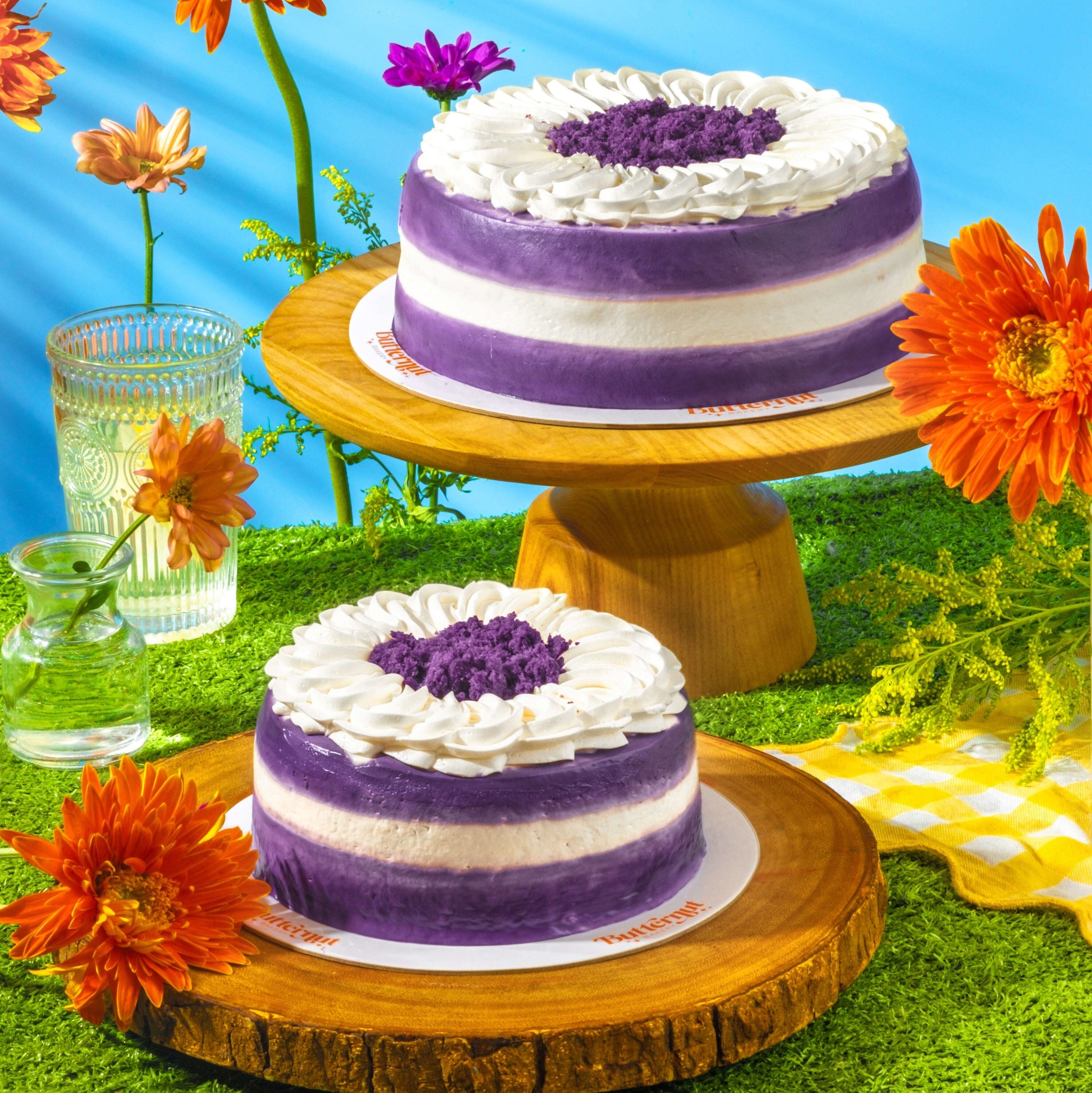Ube Cloud Cream Cake